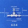 T-Type Reducing Tee Plastic PP Connectors, Pagoda Adapter, Irrigation Pipe Fittings, Hose Aquarium Joints, 2-3.2mm, 5-100Pcs