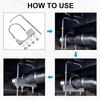 Xiaomi Exhaust Clamp Rear Muffler Hanger 2.5/3 Inch Automobile Exhaust Clamp Hook with Hanger Exhaust Clamp Clamp with Hanger