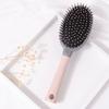 [Nylon Bristle Hair Brush] Nylon Bristle Hair Brush for Women, ABS Plastic Handle, Finishing Comb for Normal Hair