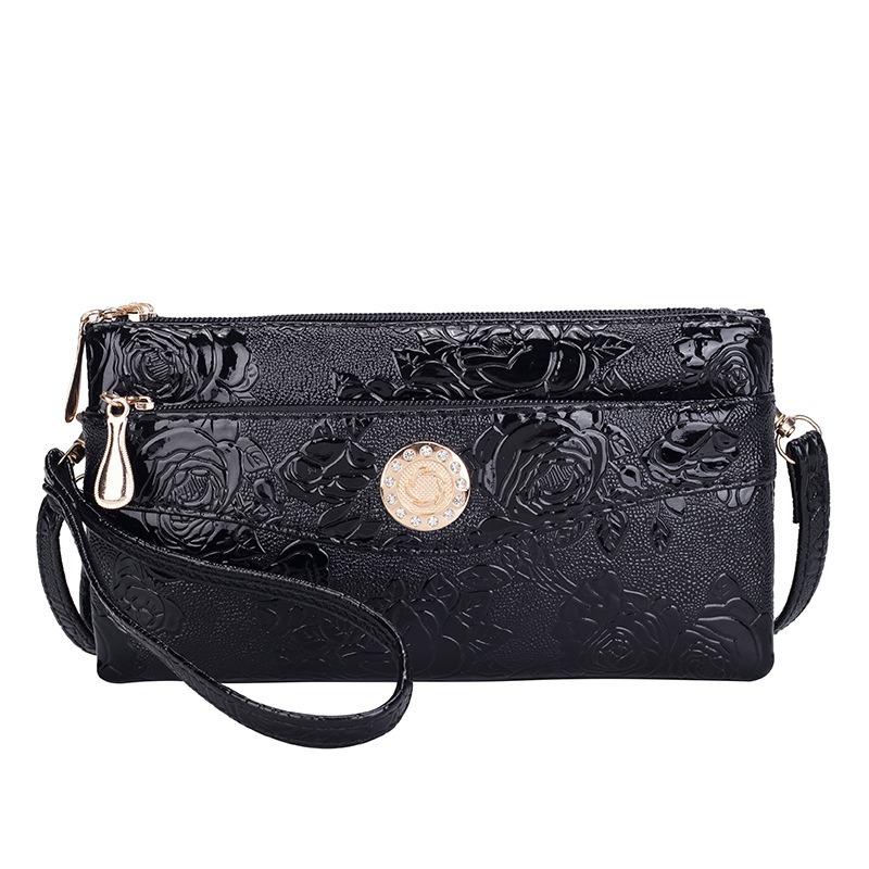 Women's bag single shoulder oblique span fashion embossed clutch bag middle-aged twin source bag