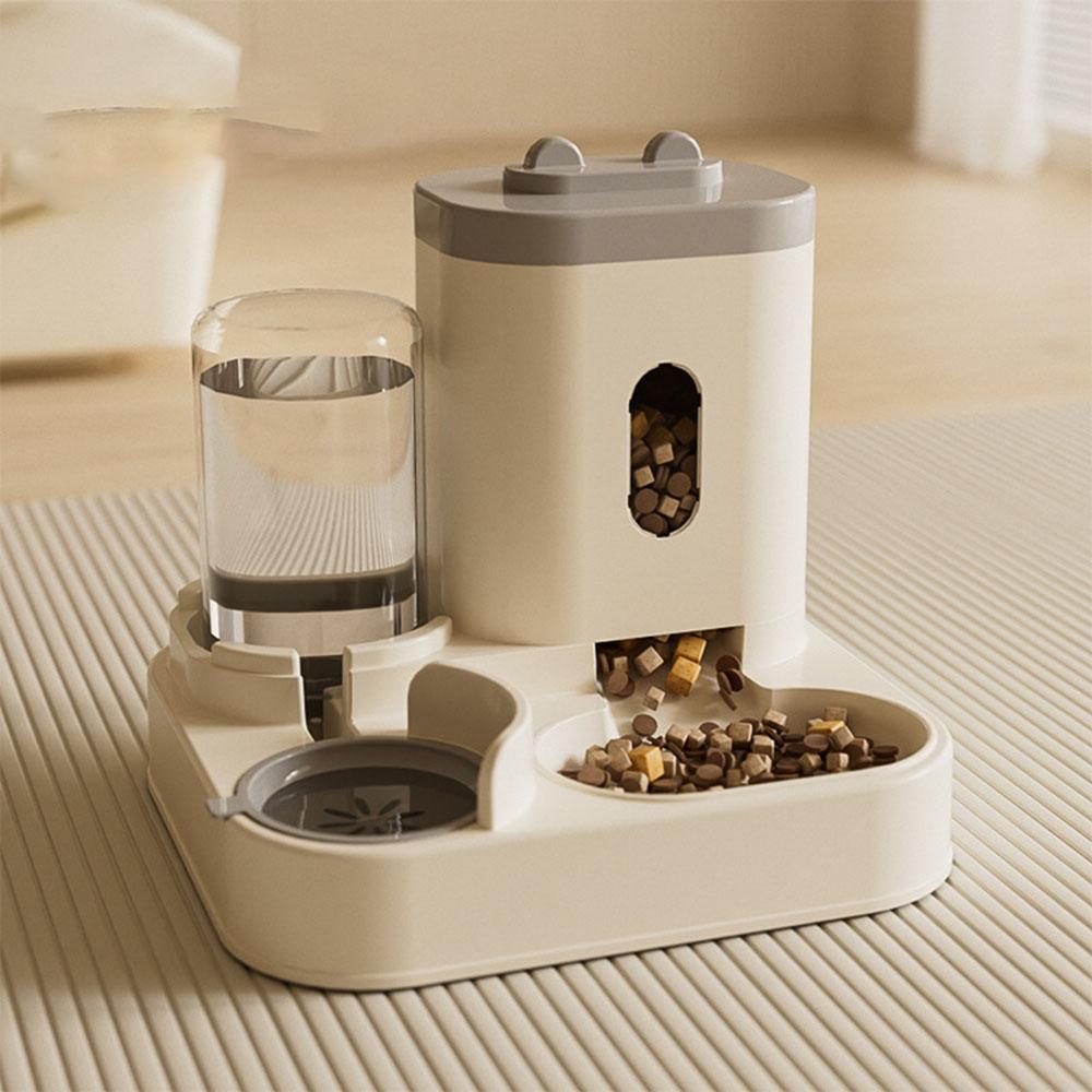 

Automatic Pet Feeder & Water Dispenser for Cats Dogs - Smart Food Feeding Station, Automatic Waterer, Pet Supplies сірий колір