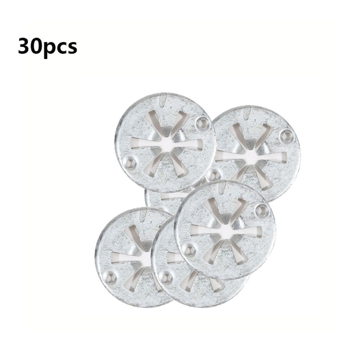 

30 шт. Железные круглые прижимные пластины для автомобильного сиденья, шайбы, крышки, монтажные зажимы, тепловой экран, изоляционная прокладка, накладка, фиксирующая пряжка matte