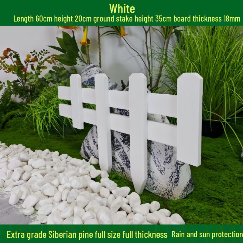 Outdoor Garden Decorative Wooden Picket Fence for Yard and Flower Beds