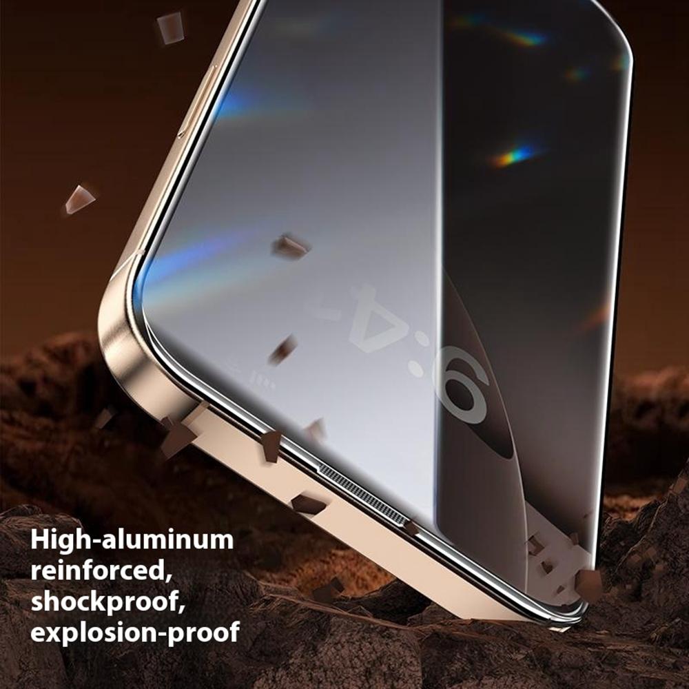 URR For iPhone 16 Pro Max Screen Protector Silk Printing Tempered Glass Clear Film Support Face ID