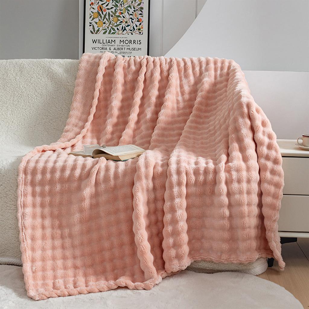 High Weight Bubble Rabbitflannel Carpet Sofa Blanket Gift Casual Coral Velvet Small Rug