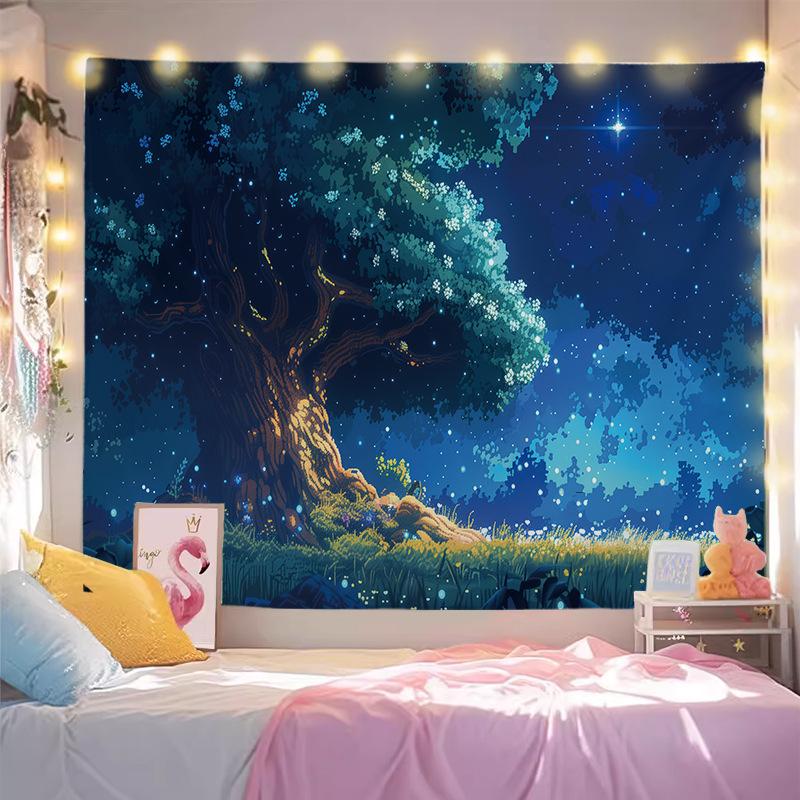 Beautiful Scenery Wallpaper for Rent, Wall Covering for Living Room, Decoration Painting for Room, Background Cloth for Bedroom, Hanging Carpet, Wall