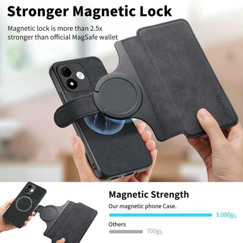 Custodia a Flip per Xiaomi Redmi Note 17 Pro Max 5G 2026 Portafoglio in Pelle Staccabile 2in1 Copertura Posteriore Magnetica Redmi Note 17 Pro Funda