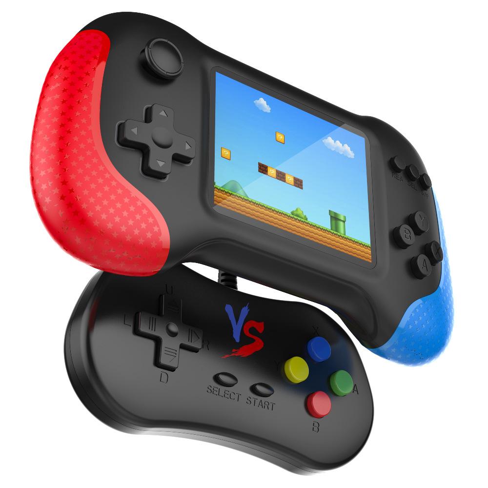 

3.5-inch handheld game console for kids - includes 500 retro games and supports two-player mode. чорний