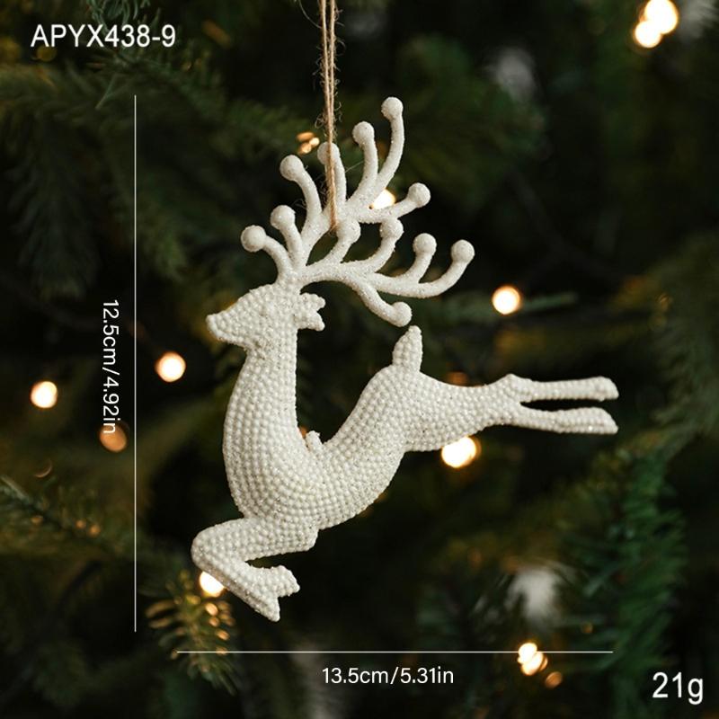 Weiße Kunststoff-Weihnachtsbaumdekorationen Bruchsichere Weihnachtskugeln Hängedekoration für Feiertagsbaumschmuck