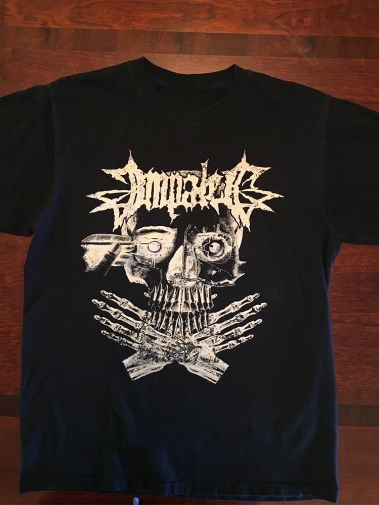 Impaled band Skull Black Tour Unisex T-Shirt Cotton Unisex T-Shirt XL