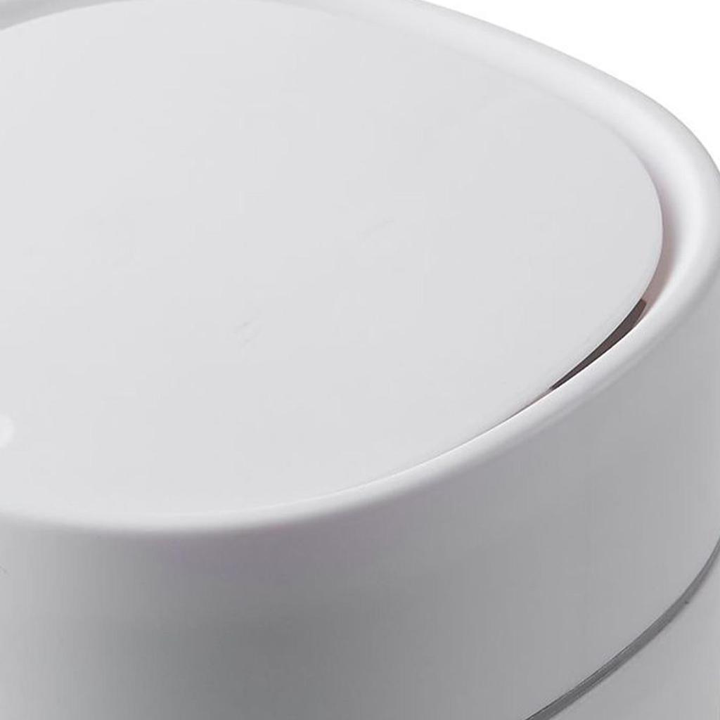 Desktop Trash Can Plastic with Lid Mini Small for Dining Table Desk Home Office for Clutter Storage