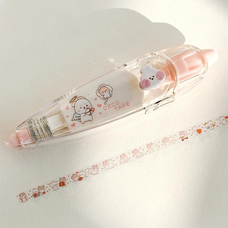 

1 шт рулонная декоративная лента 6 мм * 4 м кружевной цветок мультяшный узор коррекция маскировочные наклейки