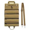 Rolling Tool Bag Organizer, Heavy Duty Oxford Fabric Electrician Tool Tote, Multi-Functional Auto Repair Storage Satchel with Shoulder Strap