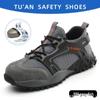 Lightweight Breathable Steel Toe Work Shoes - Anti-Smash, Anti-Puncture, Wear-Resistant & Comfortable for Long-Lasting Safety.