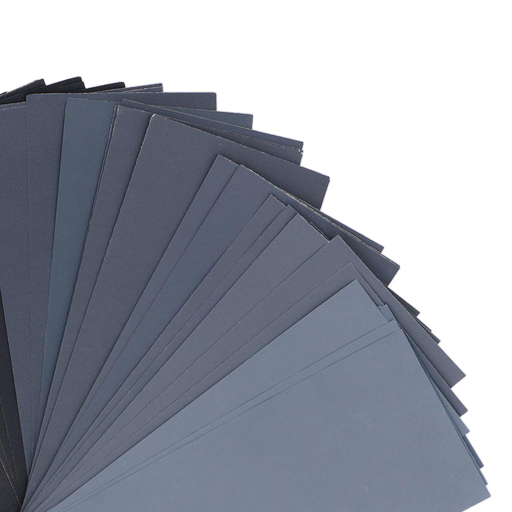 Sand Paper Dry Wet Sandpaper 120 to 3000 Grit Waterproof Set Kit for Polishing Sanding