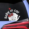 3D Cartoon Sticker Baby In Car Auto Window Glass Funny Creative Baby on Board Decor Personalized Decoration Exterior Accessories