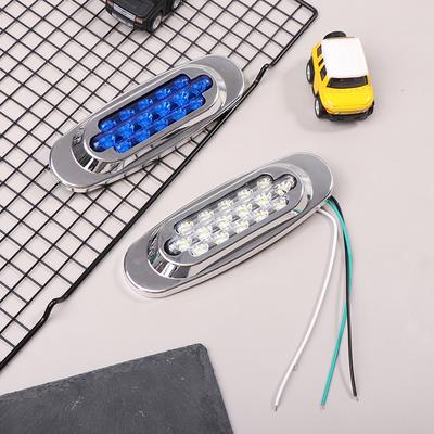 1Pc 16Led 12-24V Led Side Marker Light Position Side Lights Universal For Truck Trailer Yellow / White / Red / Blue / Green