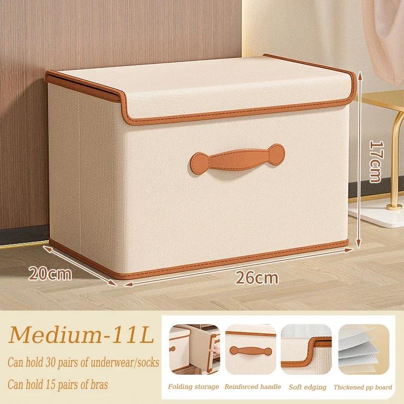 

Clothes Toy Storage Box Folding Dustproof and Moisture-proof Organizer Underwear Organizer of Cabinets Drawers for Bedding Quilt