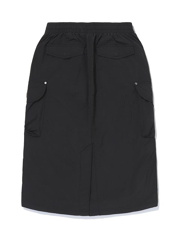 BBC EARTH W Rivet Cargo Skirt_Black