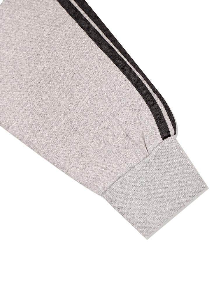 LA MAISON STUDIO [Fleece-Lined] Unisex Flower Arch Line Shoulder Heavy Terry Sweatshirt Melange Grey (Fce4Ts652K)