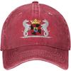 Almere Coat of Arms Baseball Cap Vintage Washed Denim Style Adjustable Dad Hat for Unisex Women