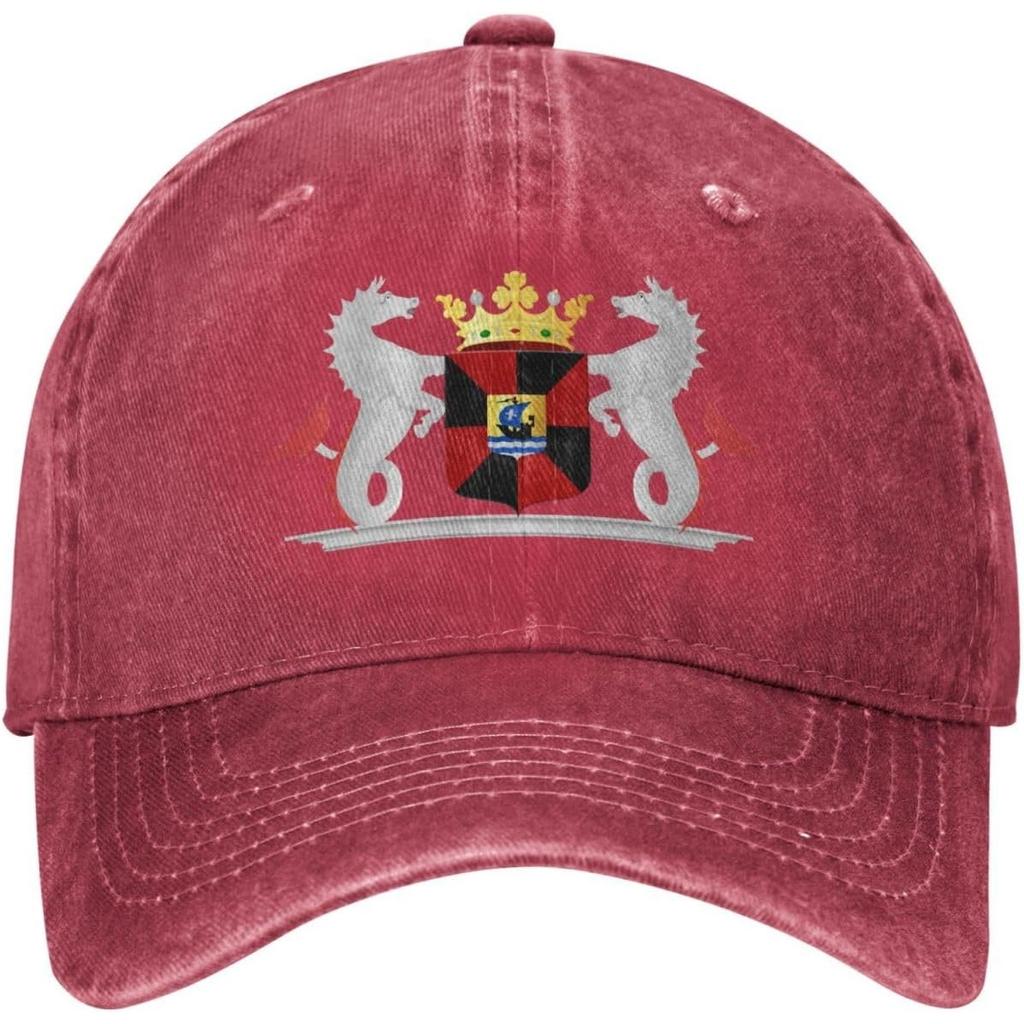 Almere Coat of Arms Baseball Cap Vintage Washed Denim Style Adjustable Dad Hat for Unisex Women