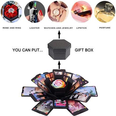 New 6 Faces Surprise Explosion Box Preassembled Pop Up Design Surprise Gift Box Surprise Jumping Box Party Decorations