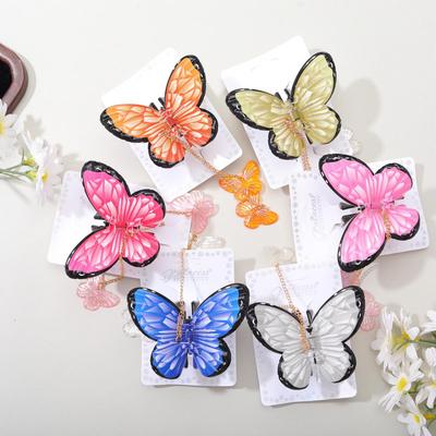 Fee Quaste Schmetterling Haarspange - Dreidimensionale Mori Stil Klauenklemme Haaraccessoire