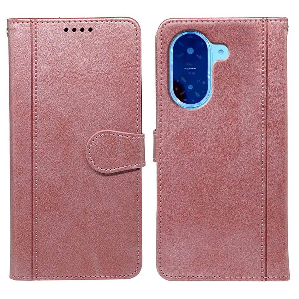 Für Xiaomi Redmi A5 4G (171,7 mm)/Poco C71 4G Hülle Kalbsleder Textur Ständer Buchstil Handyhülle