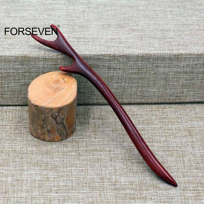 

Натуральные заколки-шпильки из красного сандала для женщин, девушек, мужчин, ретро палочки для волос, вилки, китайские палочки для еды, заколка для волос, аксессуар для волос