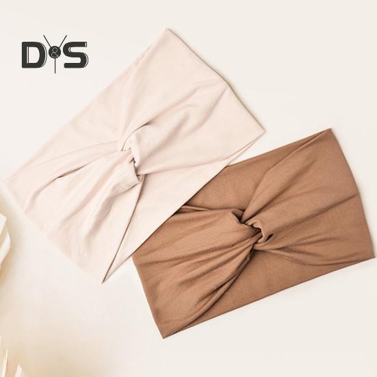 4 bucăți bentită elastică moale, cu design bun cu nod elastic, bandă de păr, culoare solidă, elastică, lavabilă, accesoriu de păr