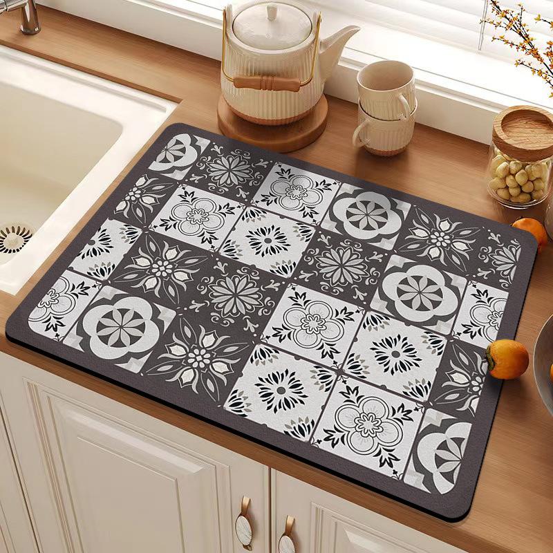 Diatomaceous Earth Coaster Household Bowl Plate Heat Insulation Pad Kitchen Countertop Draining Mat