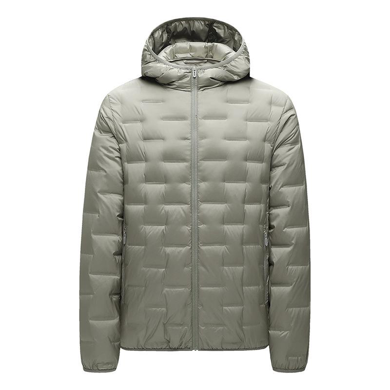 High-quality new national standard velvet to keep warm outdoor sports can be opened twice, hooded and light down men