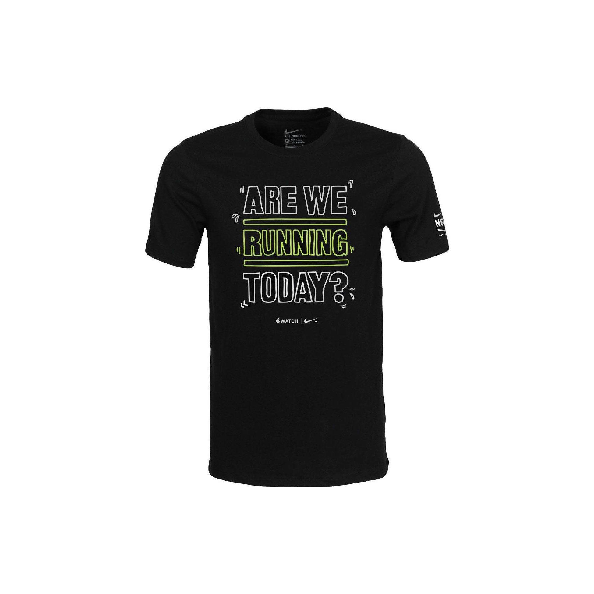 Nike Alphabet Round Neck Quick Dry Short Sleeve Unisex Black Men s 836326-010 S