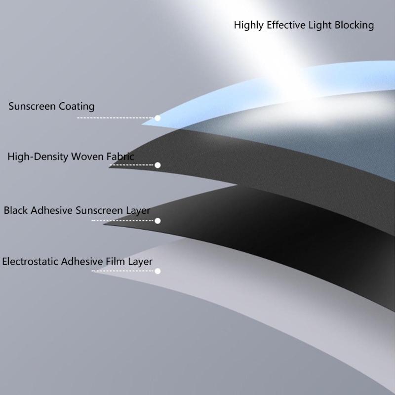 Easy Installation Magnetic For Car Side Window Sun Blocking Oxford Privacy Curtains