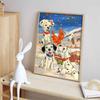 Disney Diamond Painting 5D Dalmatian  Winter Healing Illustration Cartoon Movie Cross Stitch Embroidery Handmade Gift Home Decor