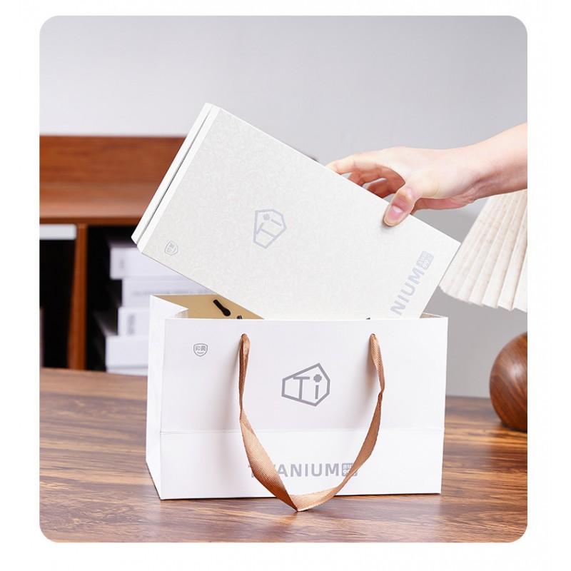 Titanium Insulated Travel Mug With Tea Infuser Lightweight Luxury Office Cup Men Women 320ml