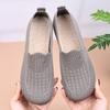 Plaid Flats Shoes for Women Summer New Genuine Mesh Breathable Middle-Aged and Elderly Casual Non-Tiring Non-Slip Soft-Soled Mother's Shoes