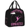 Dance Rhythmic Gymnastics Insulated Lunch Bag for Women Resuable Cooler Thermal Lunch Box Beach Camping Travel