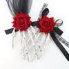 Cloth Skeleton Hand Rose Hairpin Skeleton Halloween Headwear  Ghost Festival Supplies