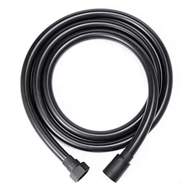 Golden 1.5M PVC High Pressure Shower Hose Flexible Shower Tube for Bathroom Shower Head Silver Black Bath Shower Hose Accessorie