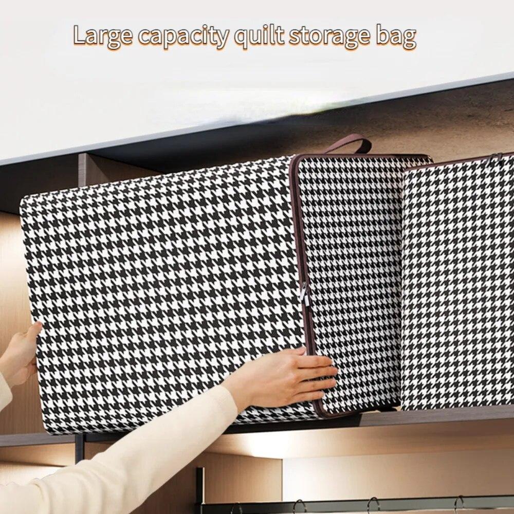 Non-Woven Wardrobe Space Saving Quilt Storage Box Dustproof Organizers Bag House-Moving Bedding Box Travel Storage Organization