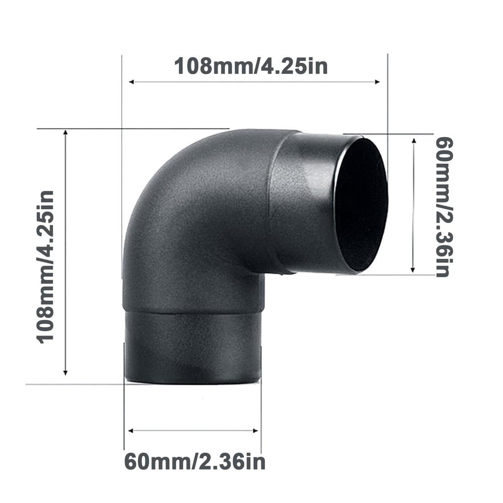 Heater Duct Connector - Outlet Exhaust Connector, Air Duct Pipe Elbow Outlet Connector |