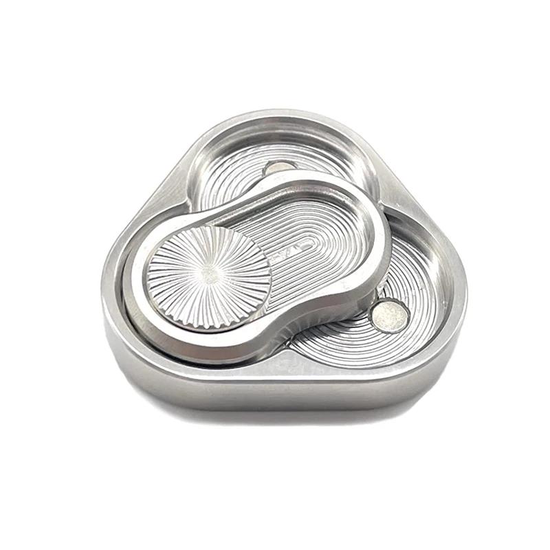 Triangle Magnetic Fidget Slider Popping Push Card Metal Anti Stress Anxiety ADHD Toy for Adults and Children TDAH Ansiedade