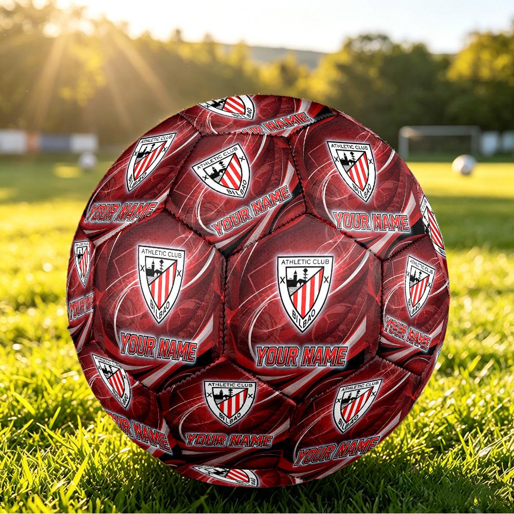 Personalized Size 5 Football Athletic Bilbao Football Pattern Outdoor Game Sports Ball Gift