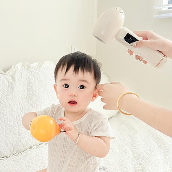 Kabelloser Haartrockner mit Ladestation 3-stufig einstellbarer Mini-Haartrockner USB-wiederaufladbar Sanfter Luftstrom Tragbarer Reise-Elektro-Föhn