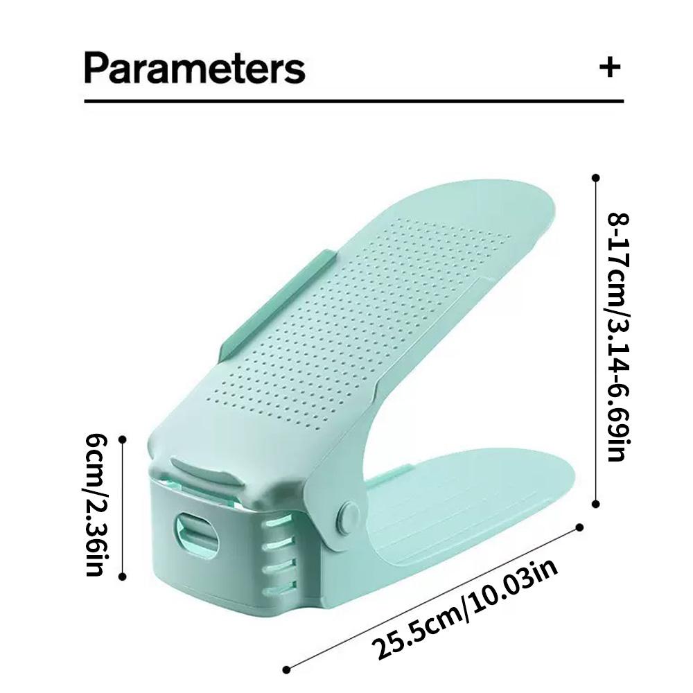 Складная регулируемая двухъярусная пластиковая стойка-органайзер для обуви для прихожей - Простое решение для хранения