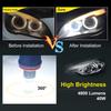 2pcs H8 LED Angel Eyes Headlight Led Marker Lights Canbus for BMW X5 E70 X6 E71 E90 E91 E92 M3 E89 E82 E87 Auto Head Lamp 12V