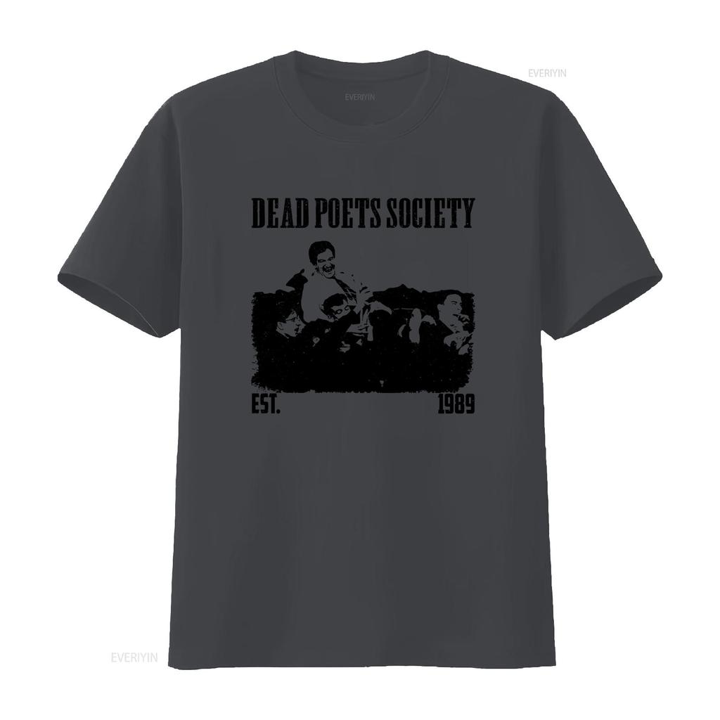 Todesdichter-Gesellschaft Vintage Trendiges Paar T-Shirt 1989 Klassischer Film Druck Lässig vintage Gewaschen Atmungsaktiv Leicht mann