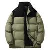 Unisex Winter Warm Windproof Water-Resistant Puffer Jacket With Stand Collar Outdoor Sports Casual Wear